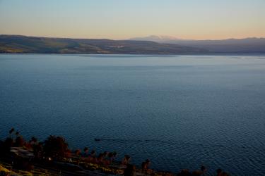 Oasis : Aube sur neige du Mont Hermon